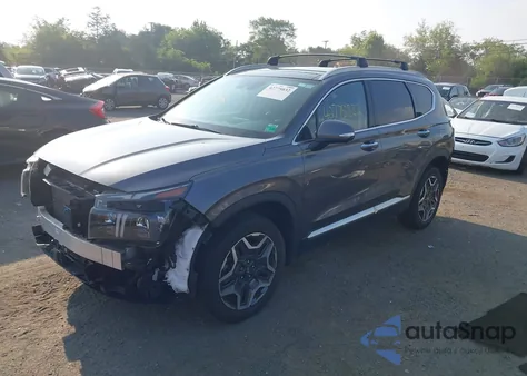2021 Hyundai Santa Fe Hybrid Limited from USA, damaged, VIN KM8S5DA1XMU007511